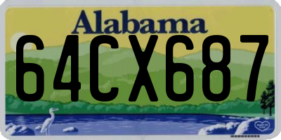 AL license plate 64CX687