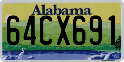 AL license plate 64CX691