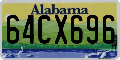 AL license plate 64CX696