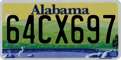 AL license plate 64CX697