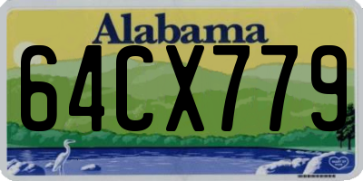 AL license plate 64CX779