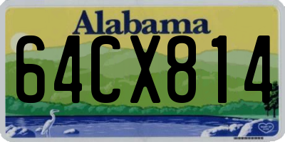 AL license plate 64CX814