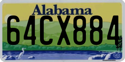 AL license plate 64CX884