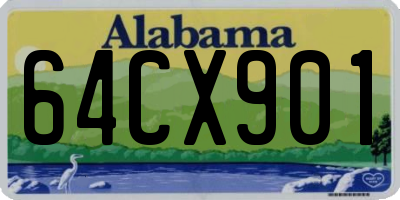 AL license plate 64CX901