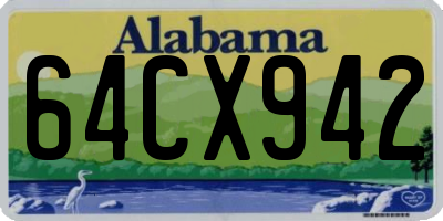 AL license plate 64CX942