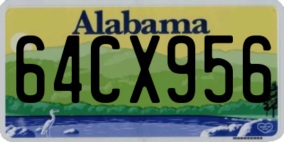 AL license plate 64CX956