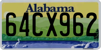 AL license plate 64CX962