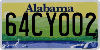 AL license plate 64CY002