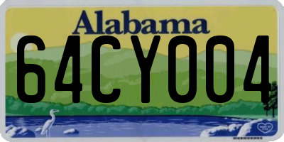 AL license plate 64CY004