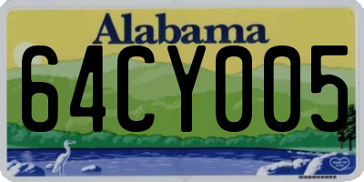 AL license plate 64CY005