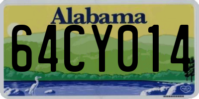 AL license plate 64CY014
