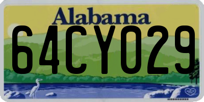 AL license plate 64CY029