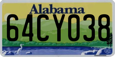 AL license plate 64CY038