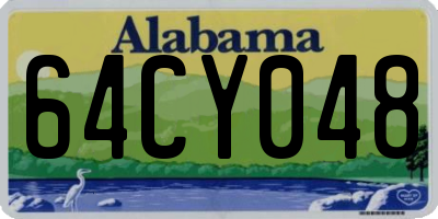 AL license plate 64CY048