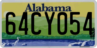 AL license plate 64CY054