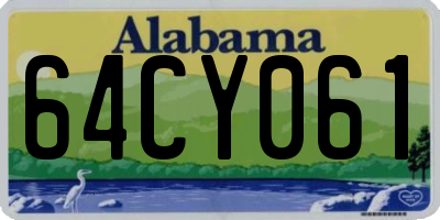 AL license plate 64CY061