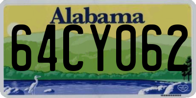 AL license plate 64CY062