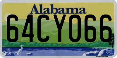AL license plate 64CY066