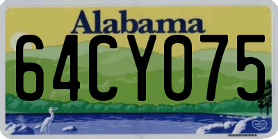 AL license plate 64CY075