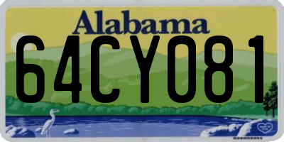 AL license plate 64CY081