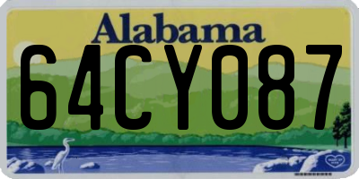 AL license plate 64CY087
