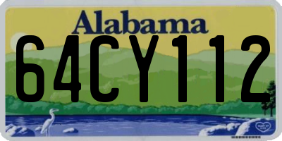 AL license plate 64CY112