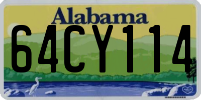 AL license plate 64CY114