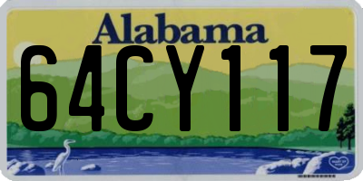 AL license plate 64CY117