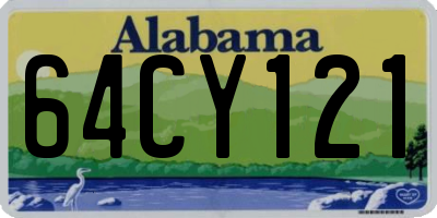 AL license plate 64CY121