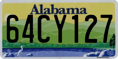 AL license plate 64CY127