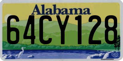 AL license plate 64CY128
