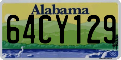 AL license plate 64CY129
