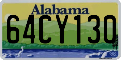 AL license plate 64CY130