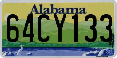 AL license plate 64CY133
