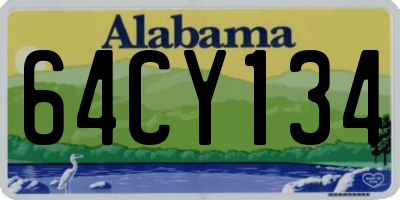 AL license plate 64CY134
