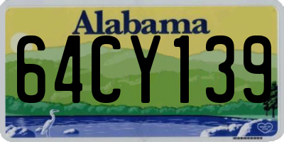 AL license plate 64CY139