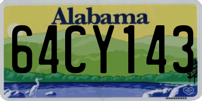 AL license plate 64CY143