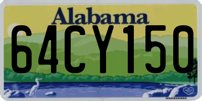 AL license plate 64CY150