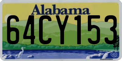AL license plate 64CY153