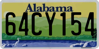 AL license plate 64CY154