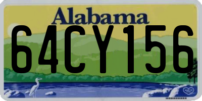 AL license plate 64CY156