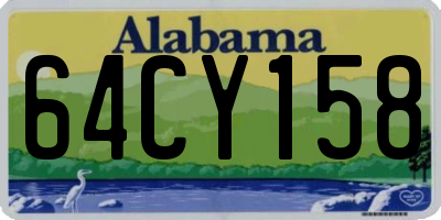AL license plate 64CY158