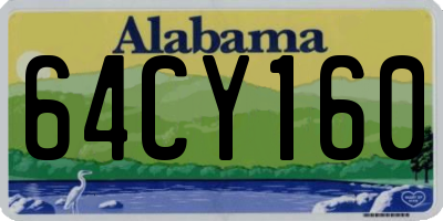 AL license plate 64CY160