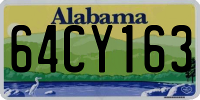 AL license plate 64CY163