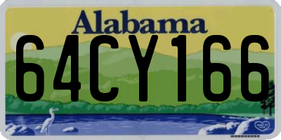 AL license plate 64CY166