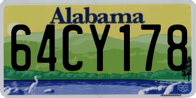 AL license plate 64CY178