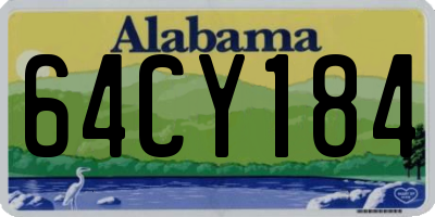 AL license plate 64CY184