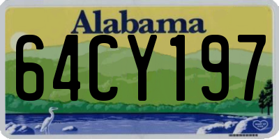 AL license plate 64CY197