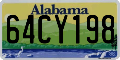 AL license plate 64CY198