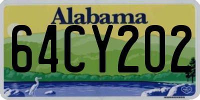 AL license plate 64CY202